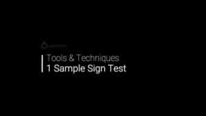 1 Sample Sign Test